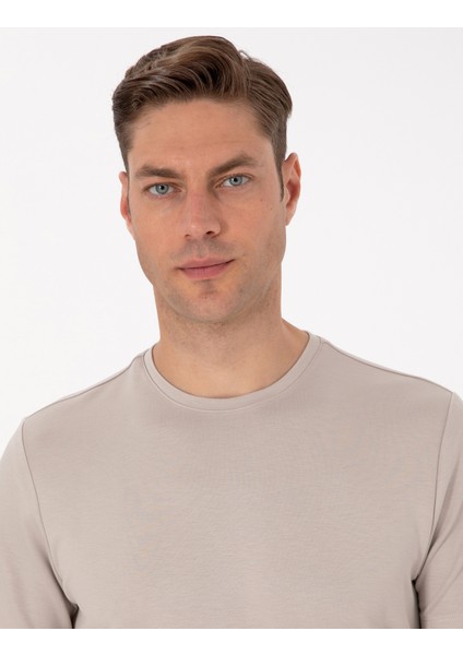 Erkek Taş Regular Fit Basic Tişört 50318130-VR049 fiyatları