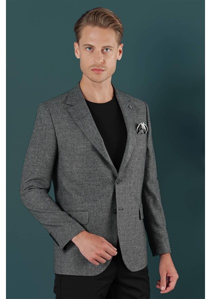 C 656 Slim Fit Füme Spor Ceket modelleri