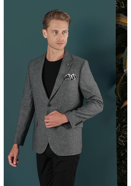 C 656 Slim Fit Füme Spor Ceket indirimleri