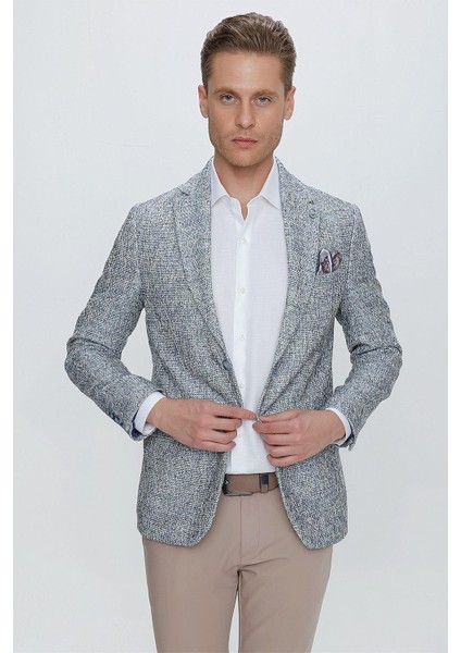 C 637 Slim Fit Lacivert Spor Ceket modelleri