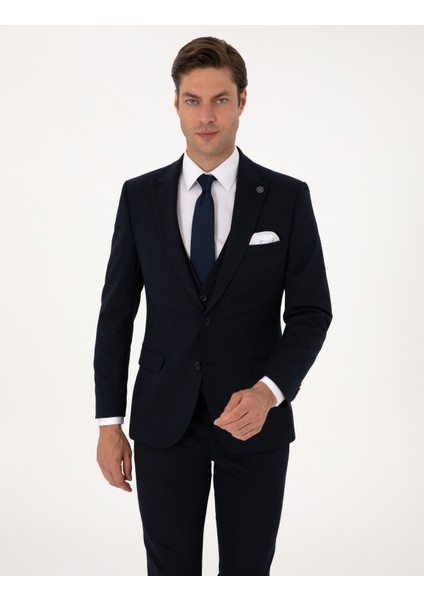 Erkek Lacivert Slim Fit Takım Elbise 50316782-VR033 modelleri