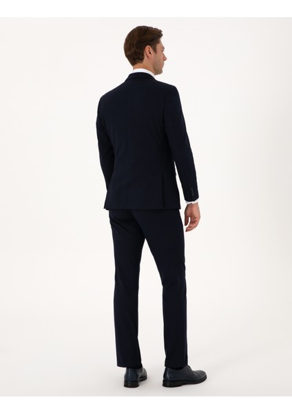 Erkek Lacivert Slim Fit Takım Elbise 50316782-VR033