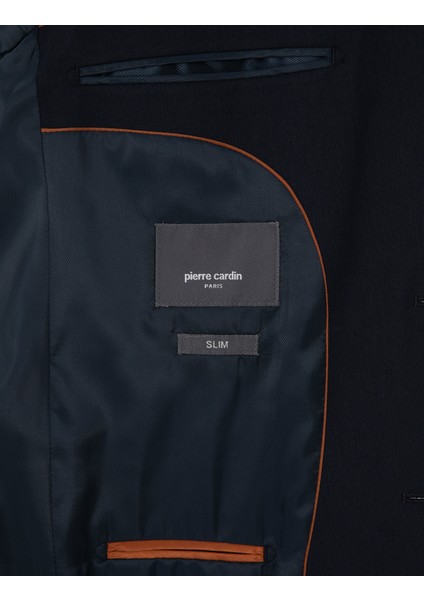 Erkek Lacivert Slim Fit Takım Elbise 50316782-VR033