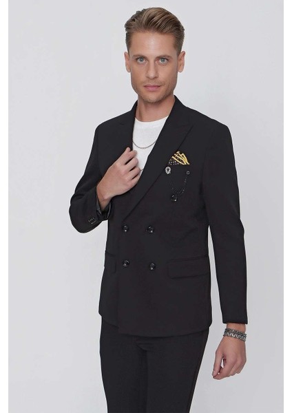 C 625 Slim Fit Siyah Spor Ceket modelleri