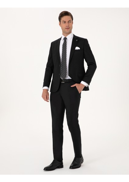 Erkek Siyah Ex. Slim Fit Takım Elbise 50311524-VR046 fırsatları