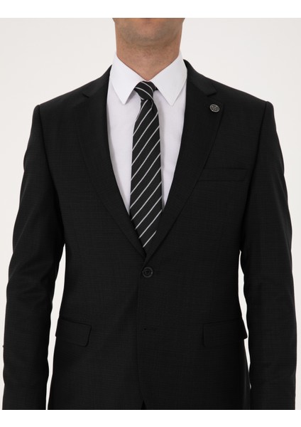 Erkek Siyah Ex. Slim Fit Takım Elbise 50311524-VR046