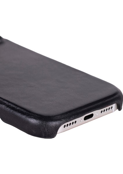 Apple iPhone 17 Için, Hakiki Deri, El Yapımı Kılıf, Magsafe ile Uyumlu, Iç Yüzeyi Kadife, Kömür Siyah fırsatları