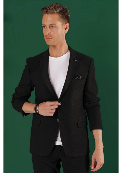 C 640 Slim Fit Siyah Spor Ceket fırsatları