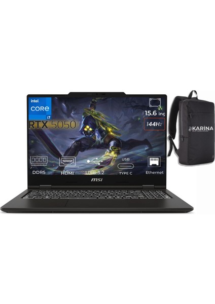 Msı Venturepro 15 Intel Core 7 240H A2RWEG-206XTR-05 40GB 2tb RTX5050 Freedos 15.6" Full Hd Gaming Laptop & A2RWEG206XTRK05