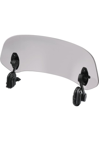 30 cm Deflektör Ön Cam – Ayarlanabilir Klipsli Rüzgar Saptırıcı, Gri Lens, Evrensel Uyumlu Motosiklet ve Scooter Rüzgar Koruyucu Rt-98 | 30CM Gri
