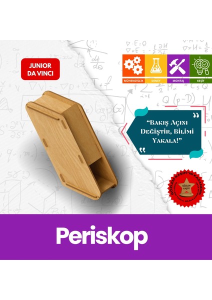 Periskop – Çocuklar Için Eğitici Ahşap Stem Oyuncak | Junior Da Vinci Bilim Seti