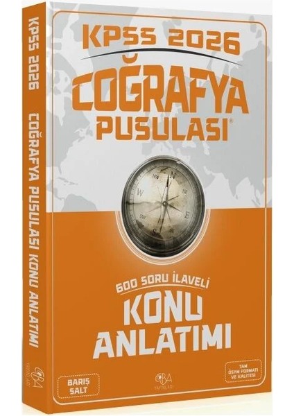 Cba Yayınları 2026 Kpss Coğrafya Pusulası Konu Anlatımı - Barış Salt