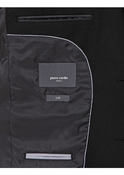 Erkek Siyah Slim Fit Takım Elbise 50316782-VR046