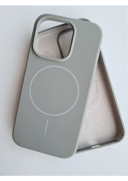 iPhone 14 Pro Magsafe ile Uyumlu Yumuşak Soft Mükemmel Manyetik Leke Tutmaz Esnek Lansman Silikon Kılıf