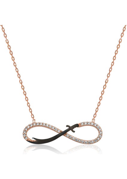 Gümüş Sonsuzluk Zülfikar Kılıcı Kolye