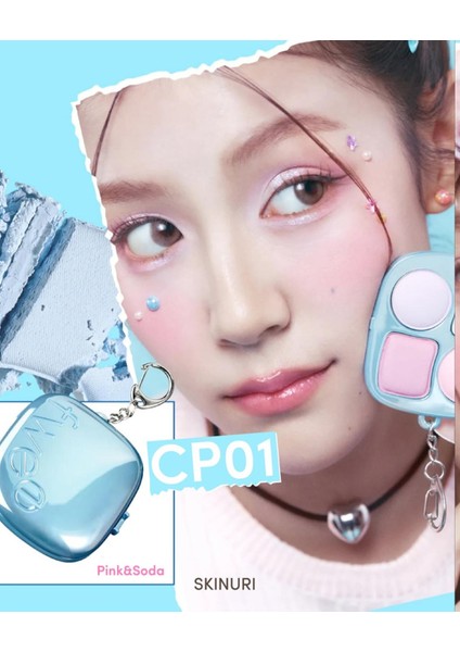 Pocket Cheek Palette CP01 Pink & Soda-Cep Yanak Paleti CP01 Pembe ve Soda 9.6g(Uçanfil) indirimleri