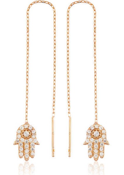 Gümüş Zincirli Fatma Ana Eli Küpe fiyatları