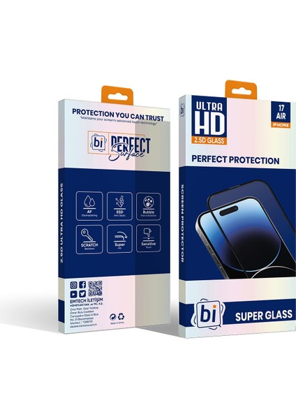 Bi 2,5d Super Glass IPHONE 17 Aır Ekran Koruyucu