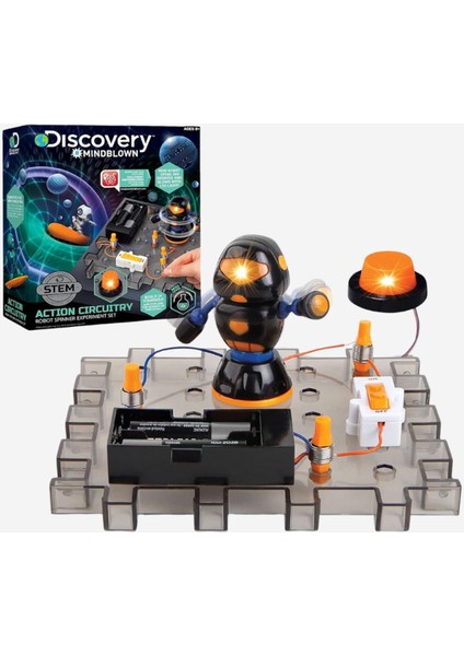 Robot Spinner Devre Deney Seti Işıklı Stem Oyuncağı 8+ Yaş