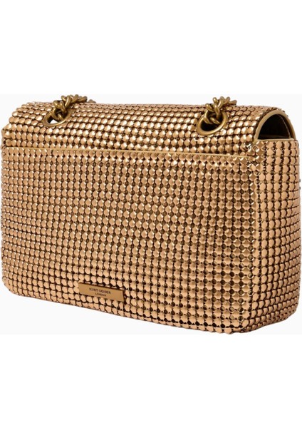 Kensington Chainmail Bag Zincir Örgü Detaylı Lüks Omuz ve El Çantası fırsatları