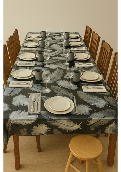 Lüks Leke Tutmaz Kolay Silinebilir Masa Örtüsü Dekoratif Muşamba Sofra Bezi indirimleri