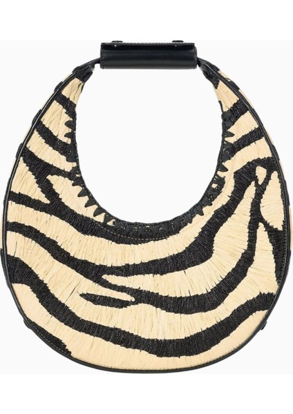 Moon Raffia Tote Canlı Renkler ve Lüks Raffia ile Günlük Şıklığı Yansıtan Çanta