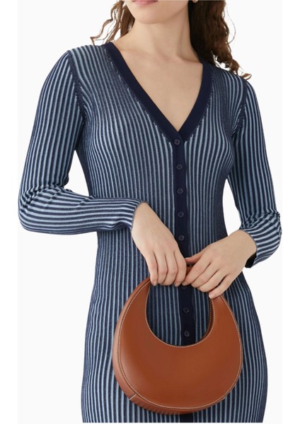 Mini Moon Şık Dana Derisi Lüks Omuz ve Gece Çantası modelleri