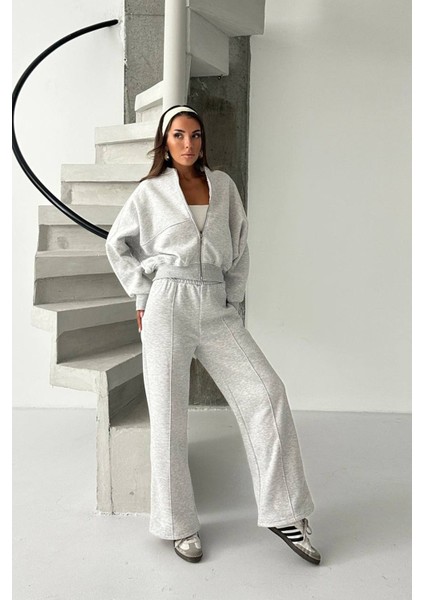 Kadın 3 Iplik Şardonlu Oversize Eşofman Takımı NBG105 fiyatları