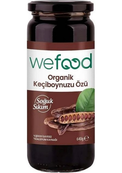 Wefood Organik Keçiboynuzu Özü 640 gr (Soğuk Sıkım)