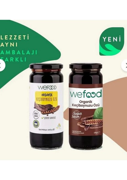 Wefood Organik Keçiboynuzu Özü 640 gr (Soğuk Sıkım)