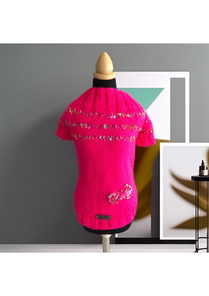 Köpek Için Papyon Süslü Pembe Kazak fiyatları