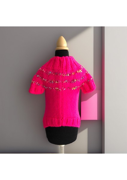 Köpek Için Papyon Süslü Pembe Kazak fırsatları