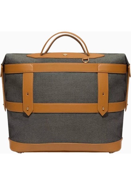 Weekender Bag Ecocraft Canvas Sandstone Black Hafta Sonu Çantası