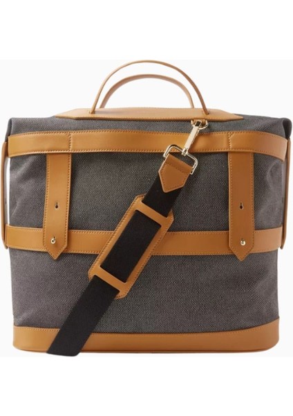 Weekender Bag Ecocraft Canvas Sandstone Black Hafta Sonu Çantası modelleri