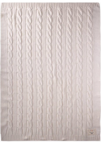 Saç Örgü Triko Battaniye 80X100 cm (+/-5 Cm) Naturel fiyatları