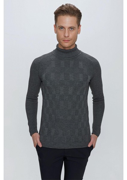 Tr 852 Slim Fit Antrasit Klasik Triko fırsatları