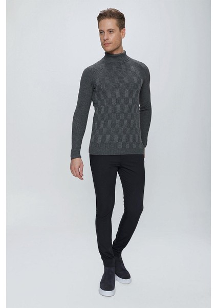 Tr 852 Slim Fit Antrasit Klasik Triko indirimleri