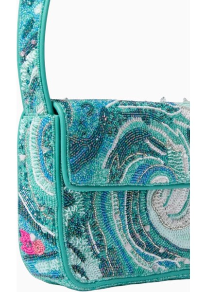 Tommy Beaded Bag, Boncuk Işlemeli Omuz Çantası, Şık ve Fonksiyonel fırsatları