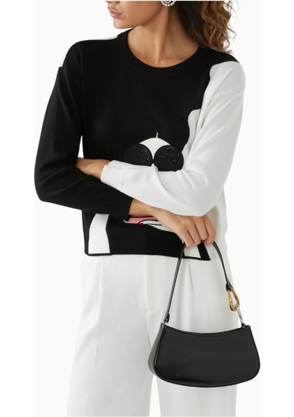 Ollie Siyah Dana Derisi Şık Küçük Omuz Çantası fırsatları