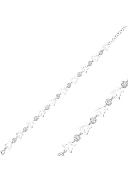 Gümüş Kelebek Bayan Bileklik