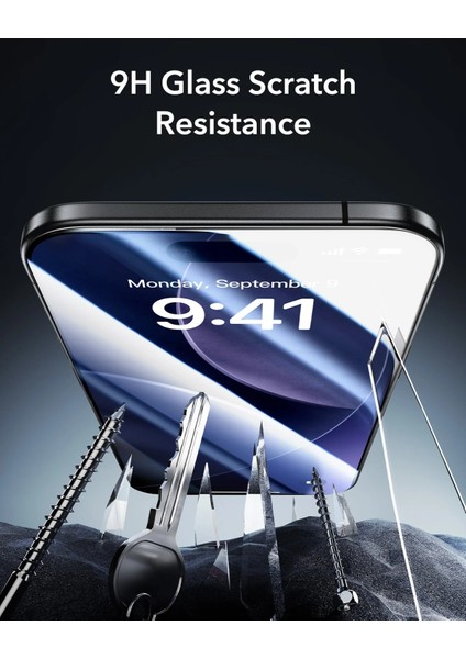 Apple iPhone 17 Air Ultrafit Armorite Kolay Uygulama Aparatlı 2 Adet Cam Ekran Koruyucu