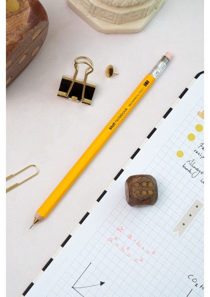 Premium Ahşap Gövdeli Versatil Uçlu Kalem 0.5 mm Sarı