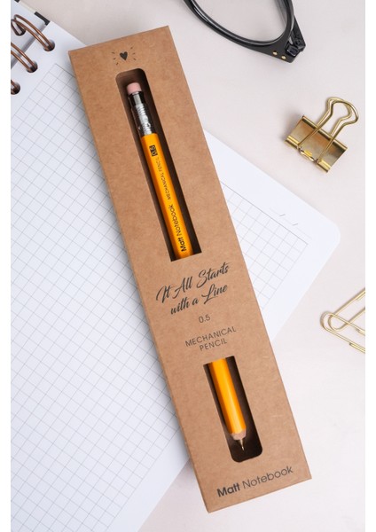 Premium Ahşap Gövdeli Versatil Uçlu Kalem 0.5 mm Sarı modelleri