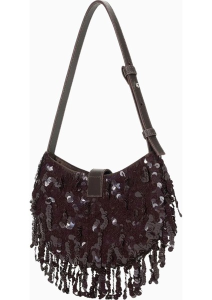 Alana Payetli Ayarlanabilir Askılı Lüks Omuz Çantası fiyatları