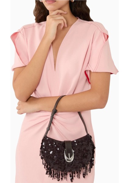 Alana Payetli Ayarlanabilir Askılı Lüks Omuz Çantası modelleri