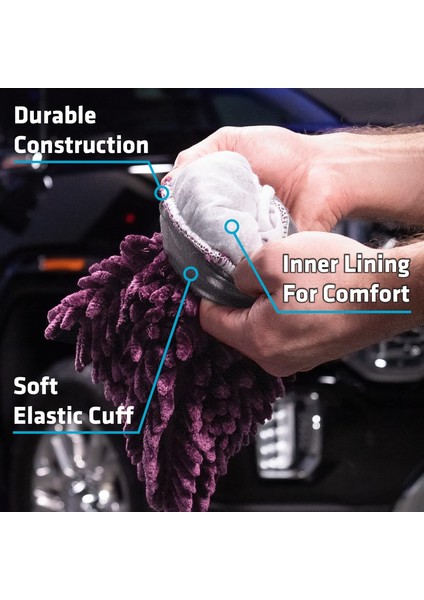 Jagdpanzer Mikrofiber Araba Yıkama Köpürtme Eldiveni 23X18CM Premium Kalın Şönil Tasarım fiyatları