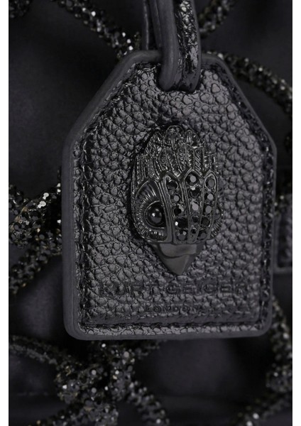 Small Macrame Crystal Siyah El Çantası fırsatları