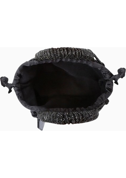 Small Macrame Crystal Siyah El Çantası indirimleri