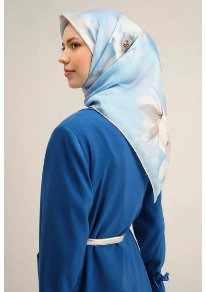 Armine Ipek Eşarp 2025 Yaz - 9305-87 Bebe Mavi Twill