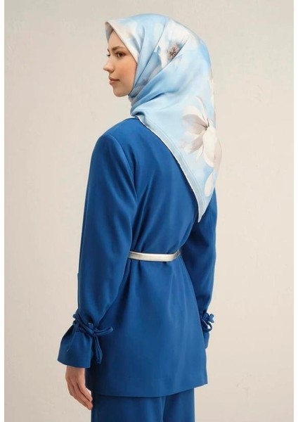 Armine Ipek Eşarp 2025 Yaz - 9305-87 Bebe Mavi Twill fiyatları